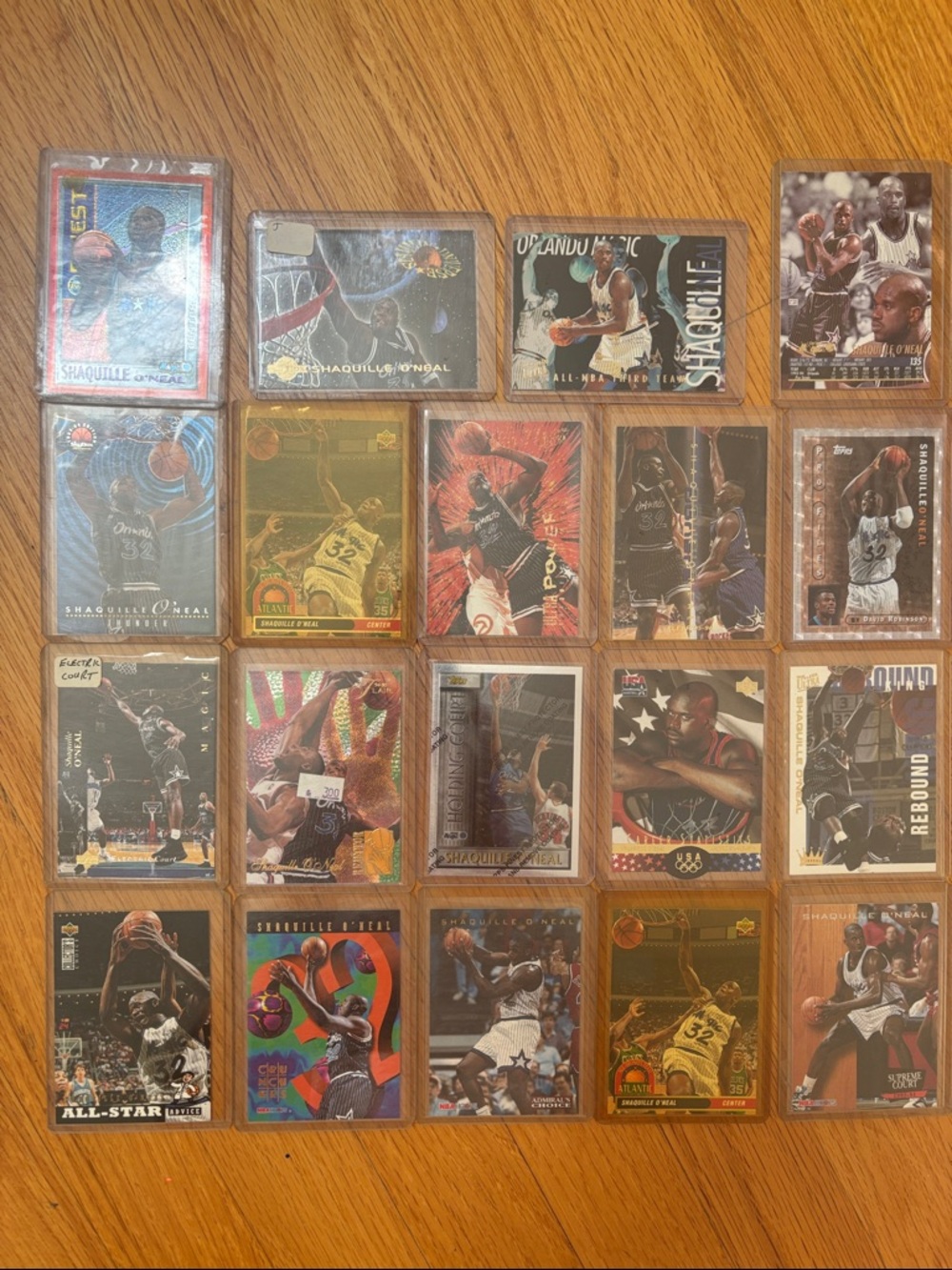 Vintage Shaquille O'Neal Basketball Trading Card Collection - Multi-Color